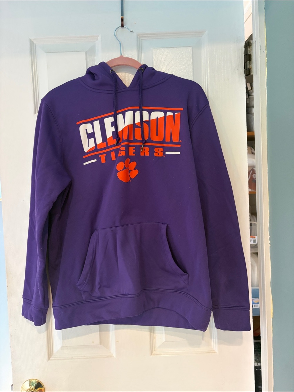 Colosseum Purple and Orange Men's Hoodie